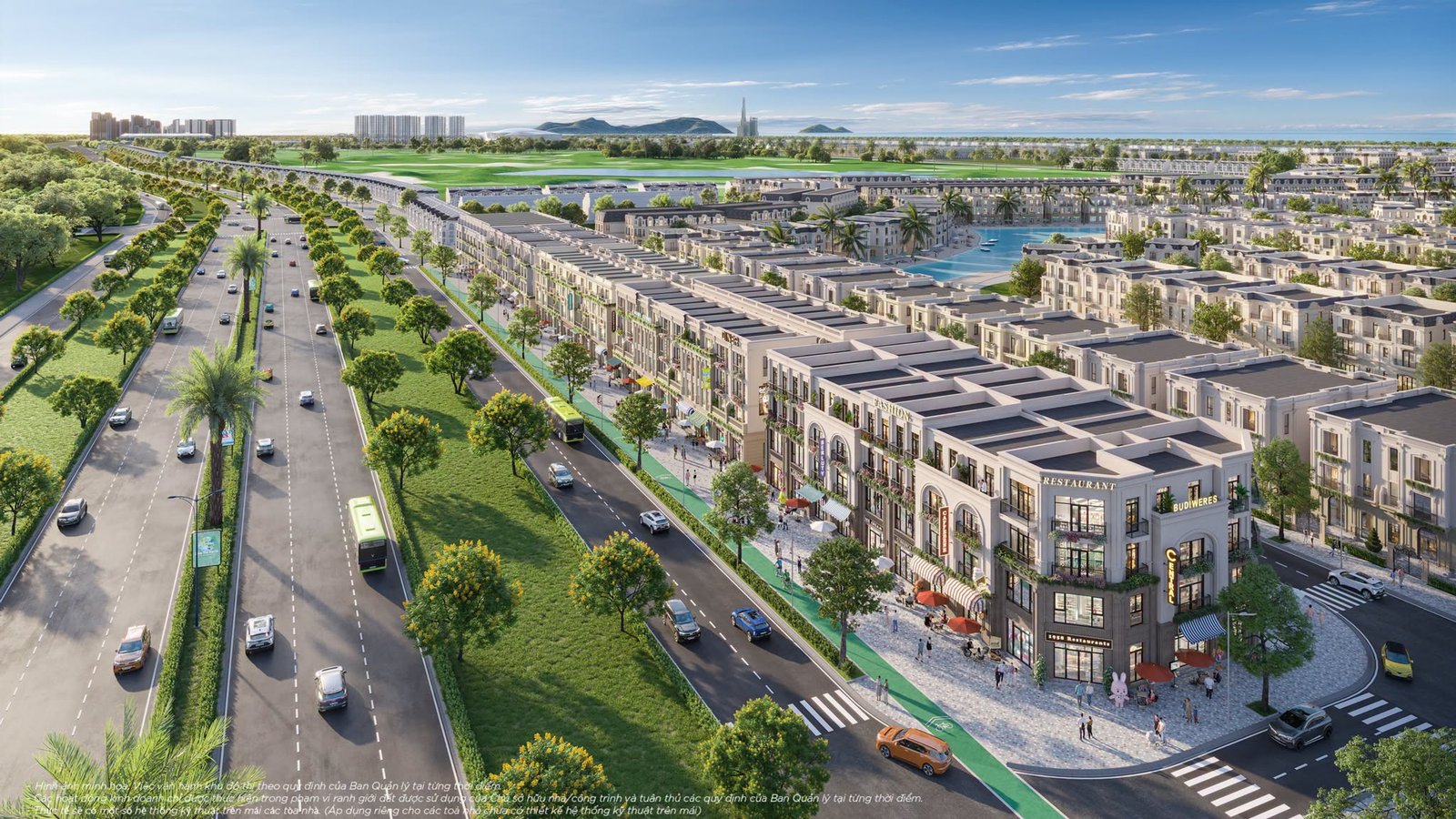 Phối cảnh nhà phố và shophouse Vinhomes Green Paradise Cần Giờ