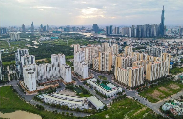 Toàn cảnh khu chung cư Bình Khánh tại Khu đô thị mới Thủ Thiêm, TP.HCM